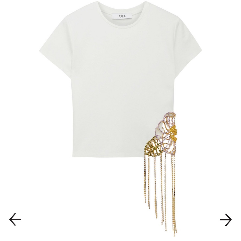 Area Crystal-embellished Stretch-jersey T-shirt